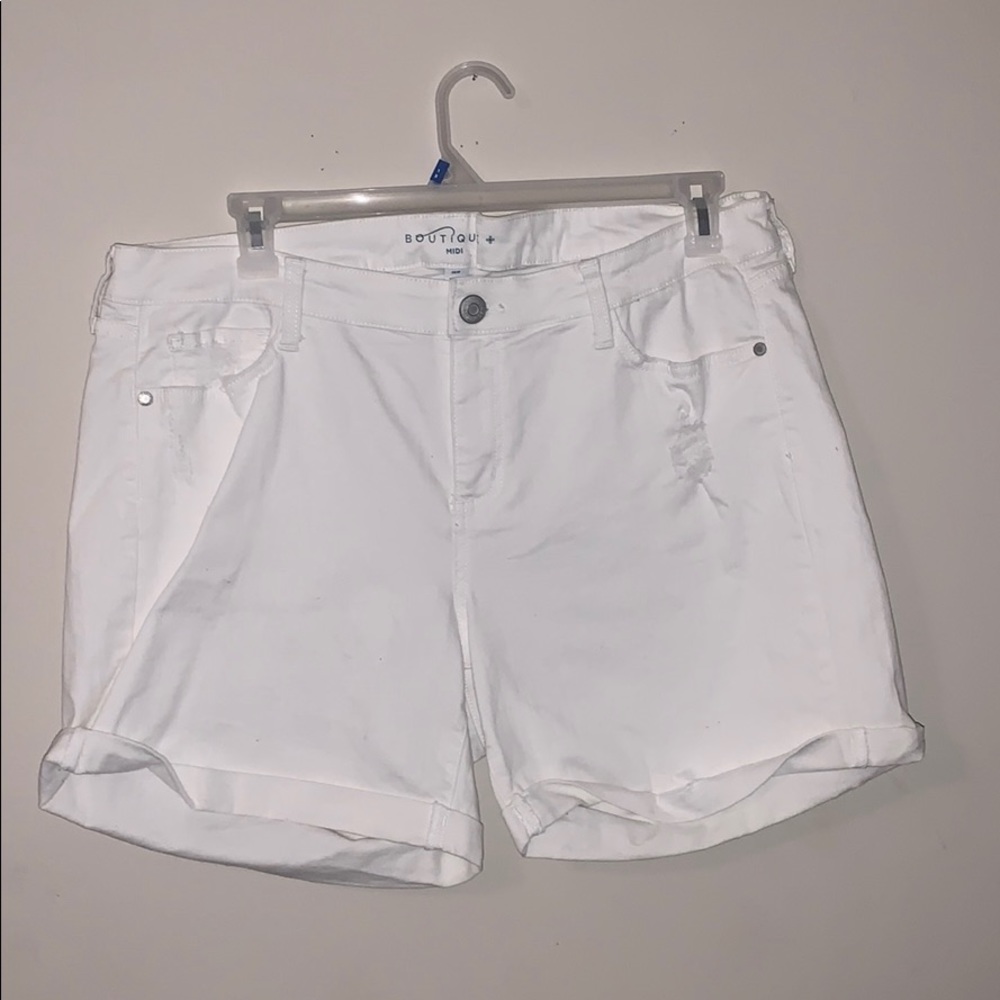 white shorts